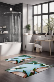 Mijölnir Juego de alfombrillas de baño CT-5194 de 2 piezas, Multicolor